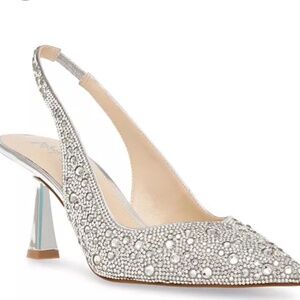 Brand New Betsy Johnson Clark Rhinestone Slingback Heel